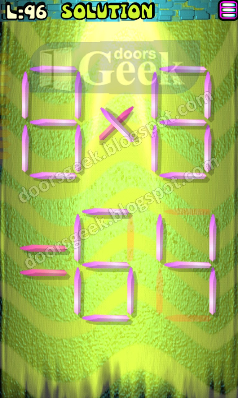 Matches Puzzle [Episode 1] Level 96 Solution Doors Geek